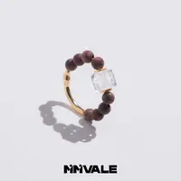 秘密山谷【金灿灿】原创锦字塔切白水晶黄油麻丝降真香戒指MMSG8400