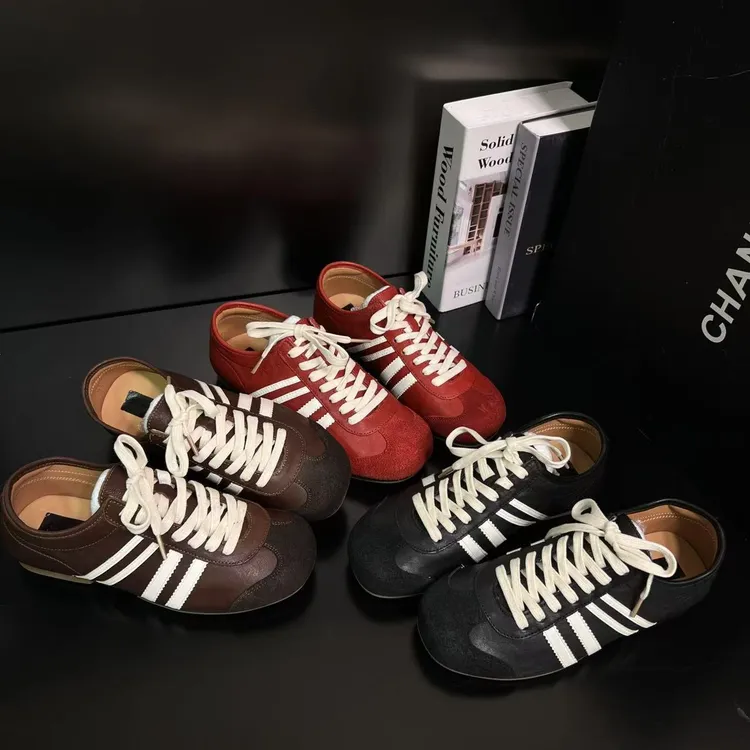 【牛津艺术生】复古德训鞋女2025秋季新款舒适软底休闲板鞋5512-5