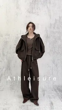 WANTHAT/凡黛卡时尚休闲简约风拉链连帽卫衣外套853#