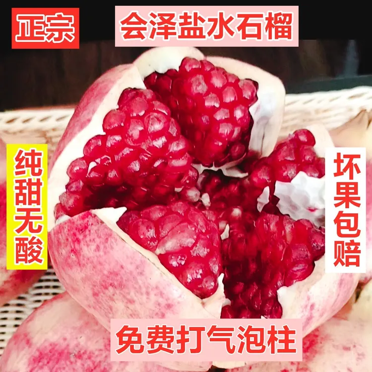 会泽盐水软籽石榴新鲜饱满爆甜多汁应季水果皮薄仔软现摘发