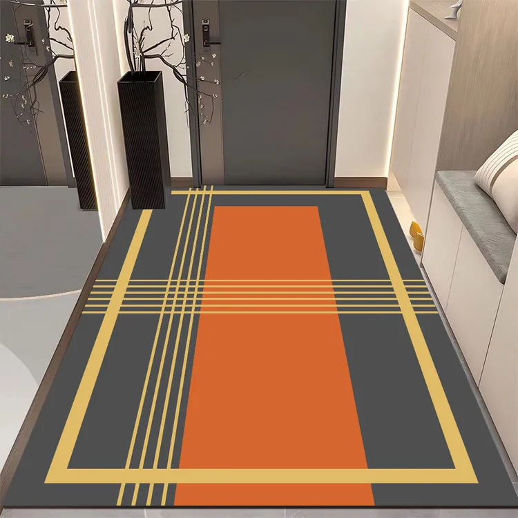 硅藻泥可裁剪地垫入户门垫进门地毯除尘吸水脚垫厨房玄关门口地垫