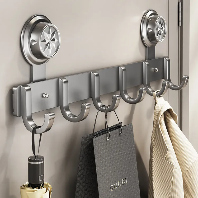 厨房门后挂钩防锈吸盘壁挂款吸壁式加固挂钩墙面粘钩免打孔强力