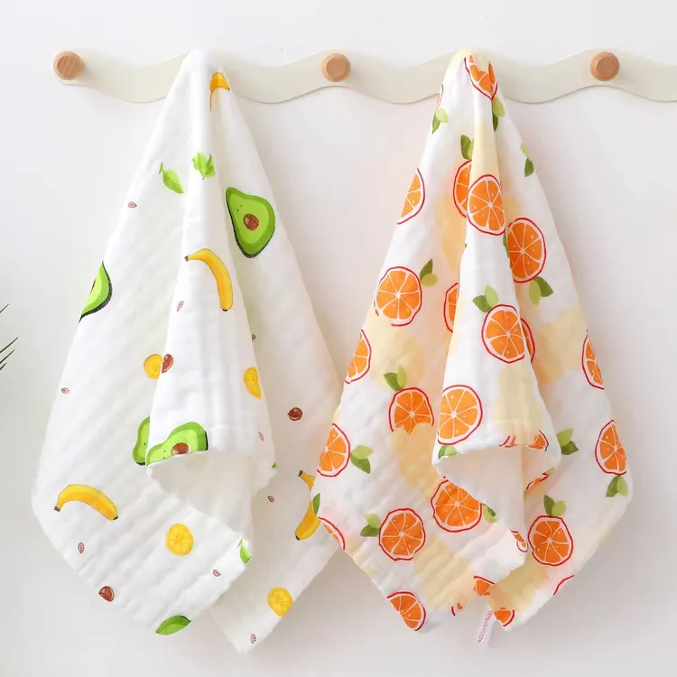 纯棉六层纱布纯棉纱毛巾成人儿童不掉毛吸水洗脸巾洗澡家用超软