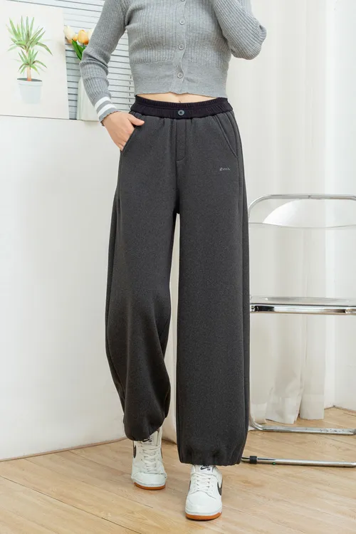 立马爱上！冬季新款！慵懒高级奶芙绒哪吒裤高级显瘦适配各种身材