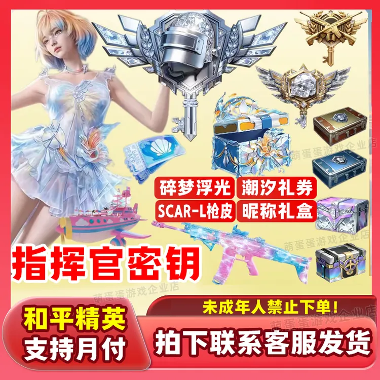 和平精英战场指挥官特种兵隐藏款密钥碎梦浮光珍宝礼盒未成年禁购