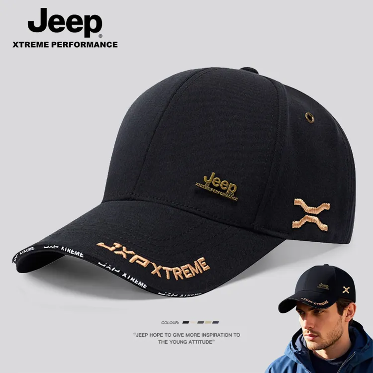 JEEP高端大头围帽子防晒遮阳帽加深宽檐加大码棒球帽男秋冬鸭舌帽