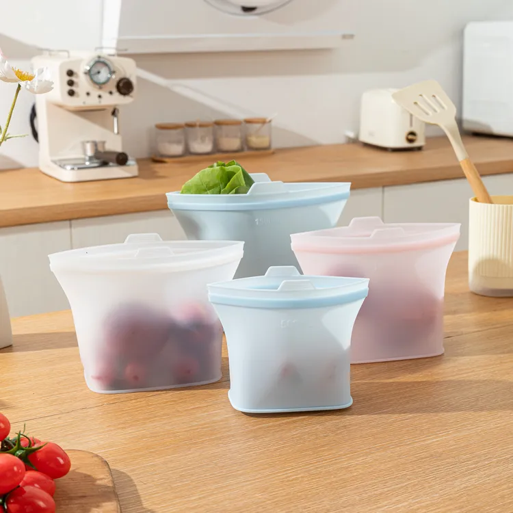 新款 | 可立硅胶密封袋食品可接触家用立体保鲜袋可冷藏冷冻