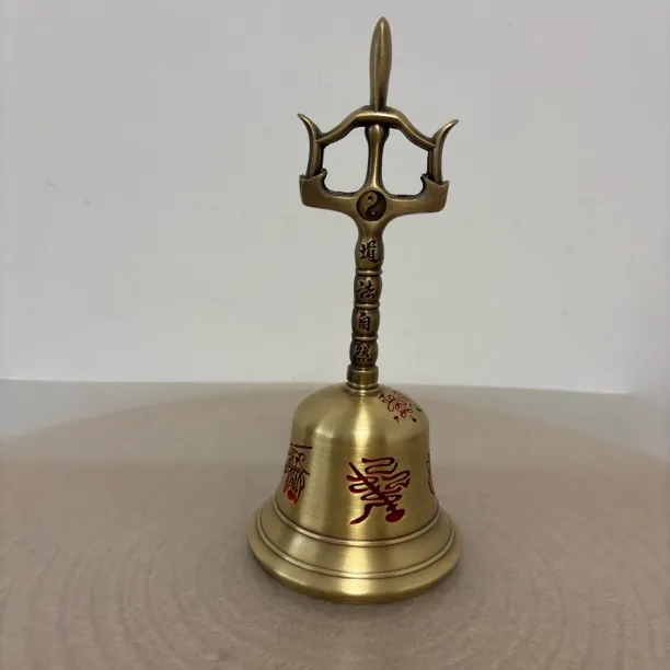  口径9公分 高23公分 道家铃 五雷铃 三叉铃
