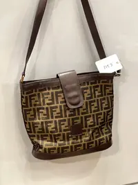 95新 FENDI/芬迪 夏七中古/fendi老花单肩包/c211