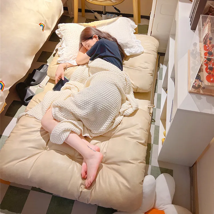 懒人榻榻米双人沙发网红卧室折叠沙发床多功能两用租房小沙发单人