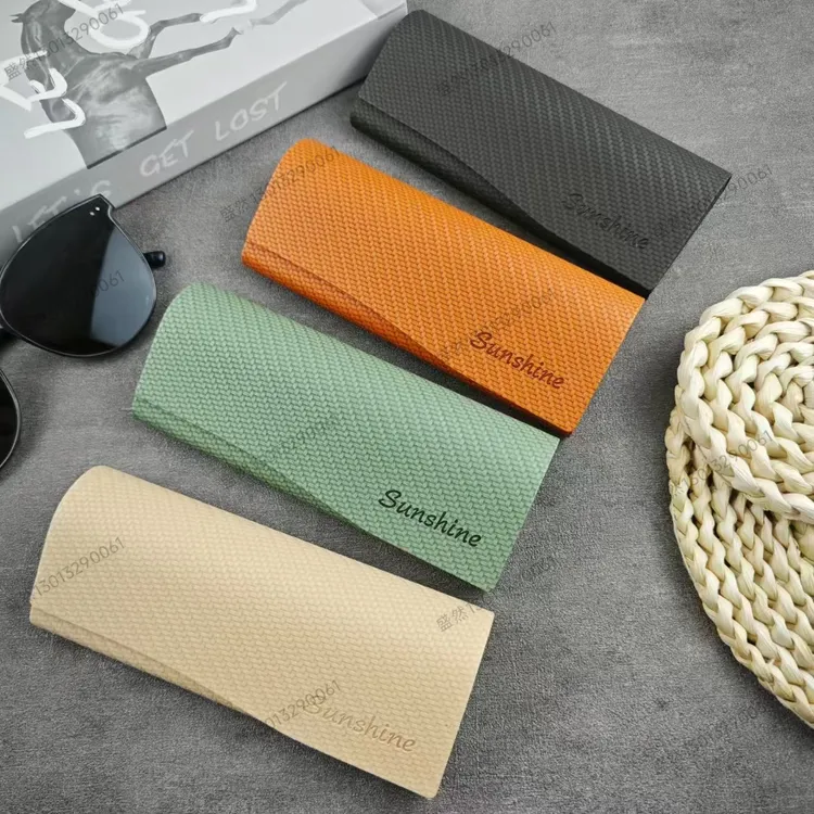 新款热压变色文艺复古日系便携抗摔磁吸设计可定制男女眼镜收纳盒