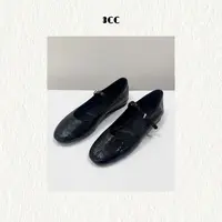 3CC【奢感玛丽珍】法式波光粼粼漆皮圆头羊皮平底玛丽珍67280