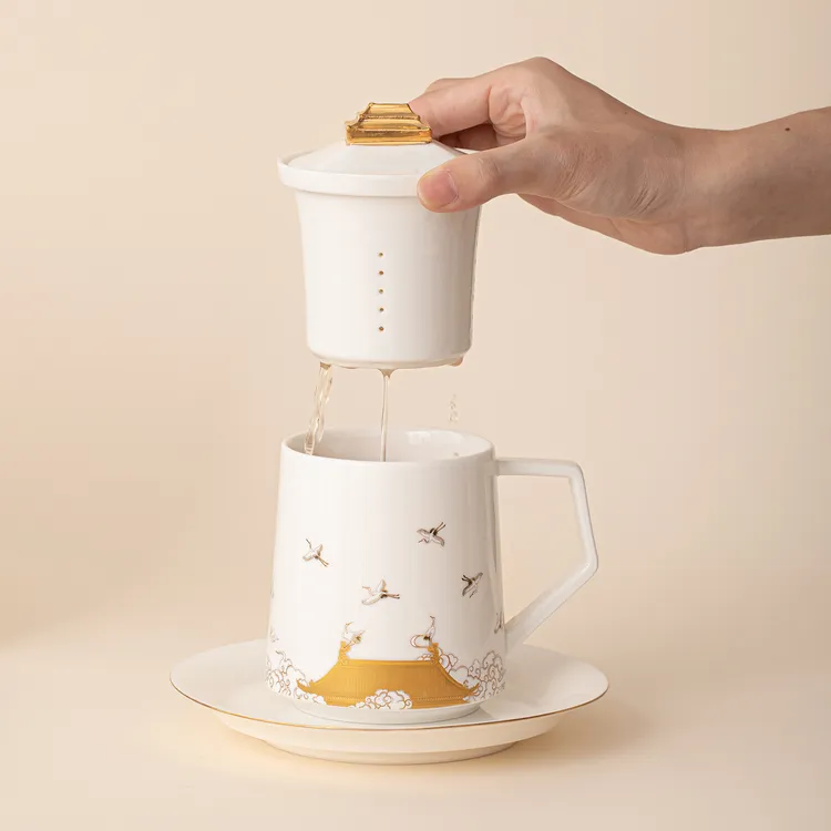 杯子2025新款特别好看的精致轻奢办公室个人专用的陶瓷马克杯茶杯