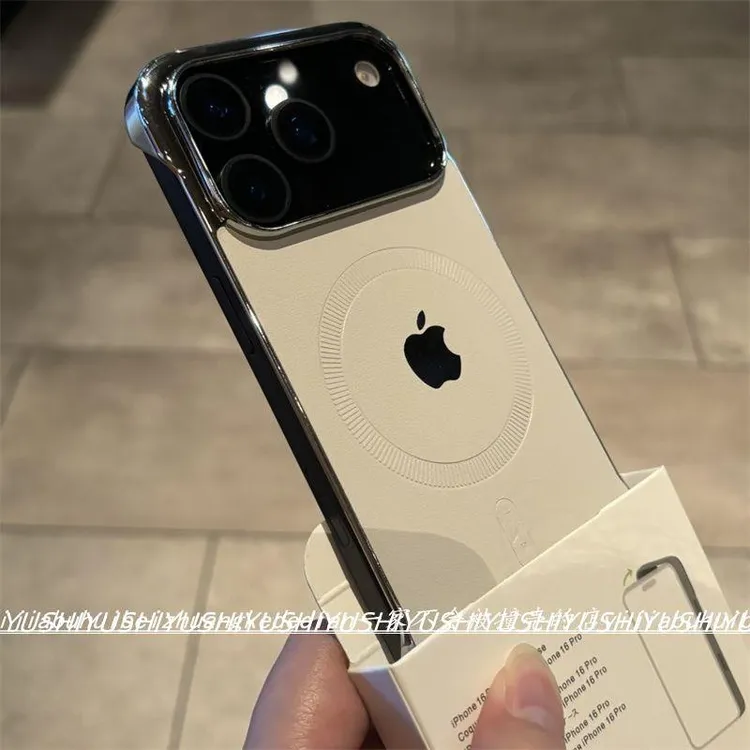 新品iphone17promax手机壳16皮质磁吸款裸机手感无边框散热151413