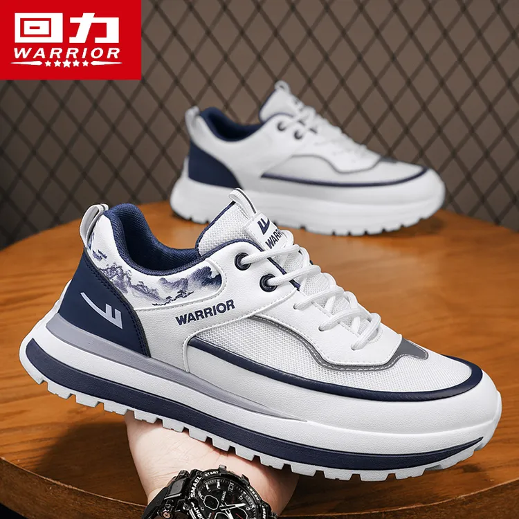 回力男鞋春季2025新款休闲运动网面厚底增高跑步老爹国潮小白潮鞋