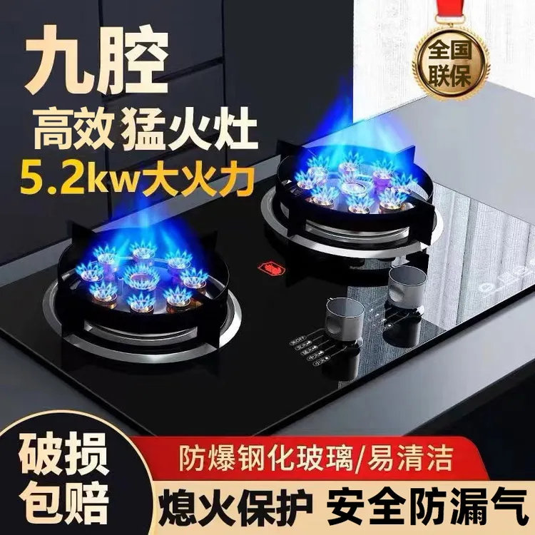 兴旺好太太煤气灶双灶家用燃气灶两用九腔猛火燃气灶具液化天然气