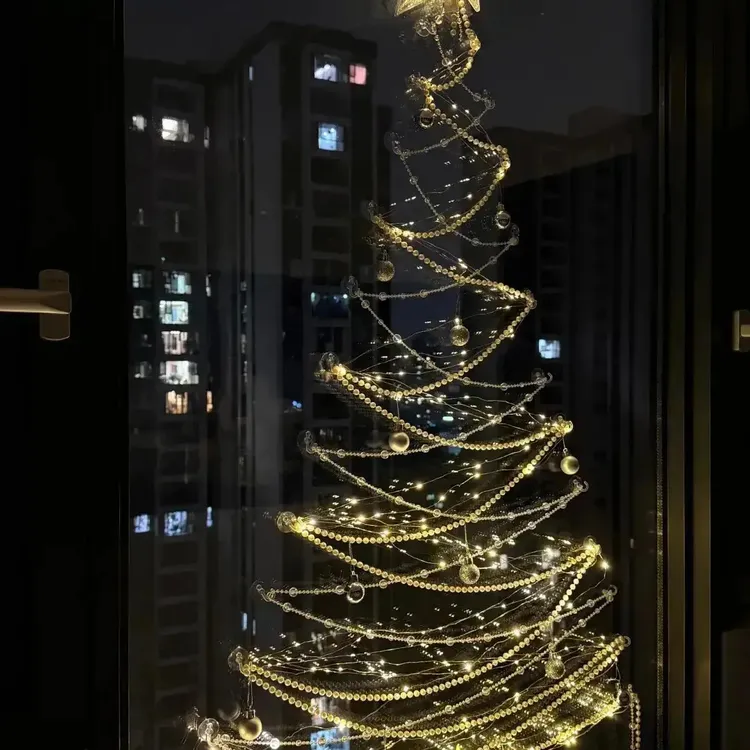 圣诞节客厅窗户diy圣诞树挂件圣诞节场景创意礼盒/圣诞树