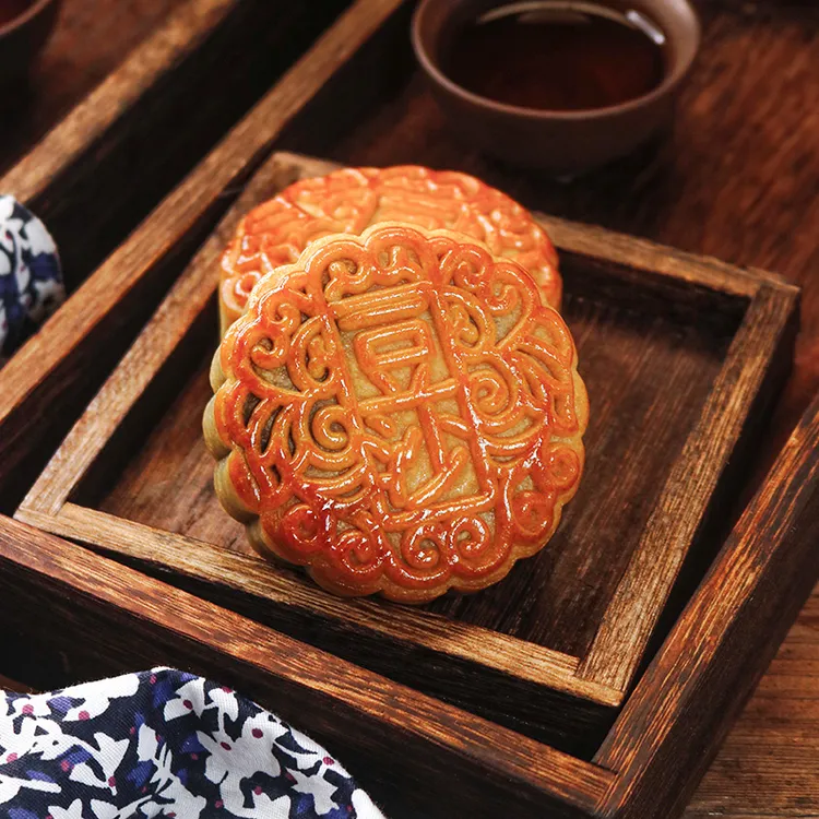 广东台山黑豆沙月饼【拍一发二到手两筒】
