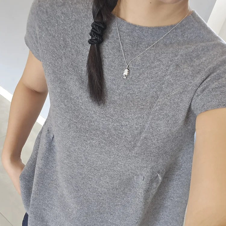 可卡【成人】山羊绒娃娃衫短袖