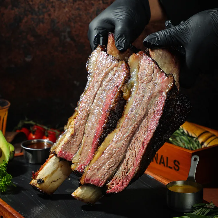 烟熏安格斯牛肋排美式烟熏烤肉老少皆宜高蛋白