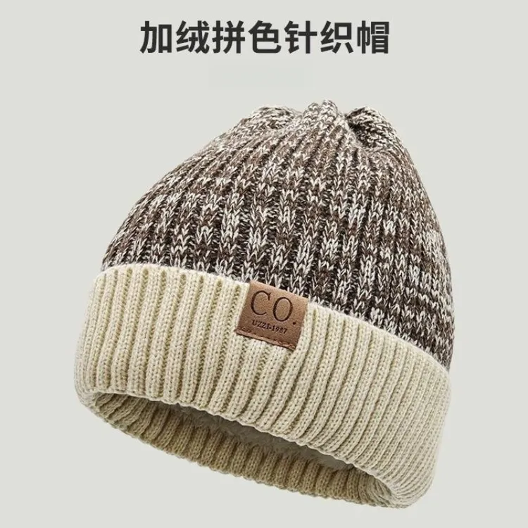 加绒毛线帽帽男款冬季情侣户外雪地加厚保暖2025新款潮针织帽AJL