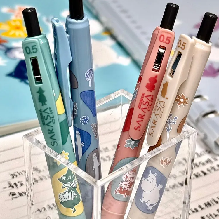 日本ZEBRA/斑马JJ29姆明亚美限定联名按动中性笔学生用考试可换芯