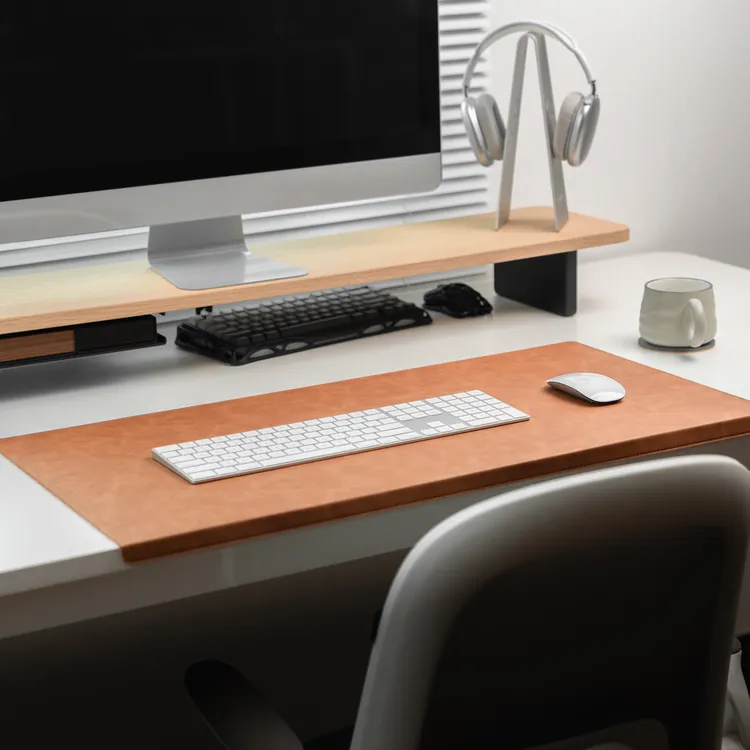  折边护腕桌垫超大号鼠标垫办公室电脑键盘桌面垫子学生写字桌搭