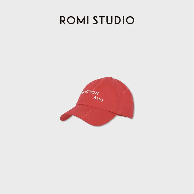 ROMI STUDIO“美式氛围”纯棉刺绣字母宽帽檐棒球帽子RWDLP32242