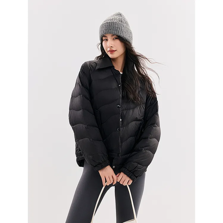 【初棉】TB新国标翻领超轻薄软百搭羽绒服346615018