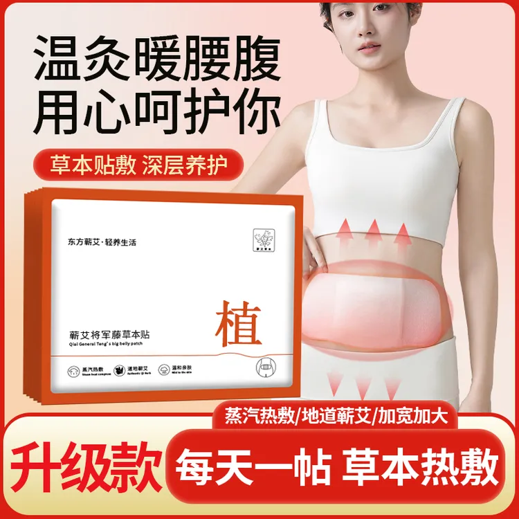 【三年蕲春艾草】艾草贴艾灸热敷贴蒸汽暖身腰腹关节膝盖贴自发热贴商品图
