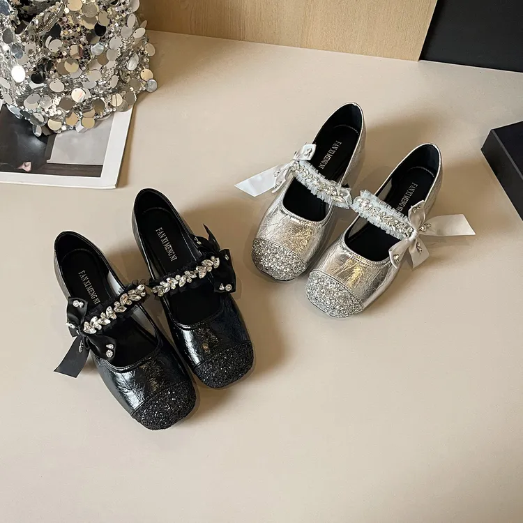 洋气时尚小众气质性感女鞋仙女风浅口百搭细跟高