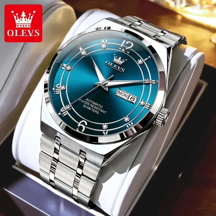 OLEVS/欧利时新款男士机械表潮流商务男表防水夜光腕表简约时尚男