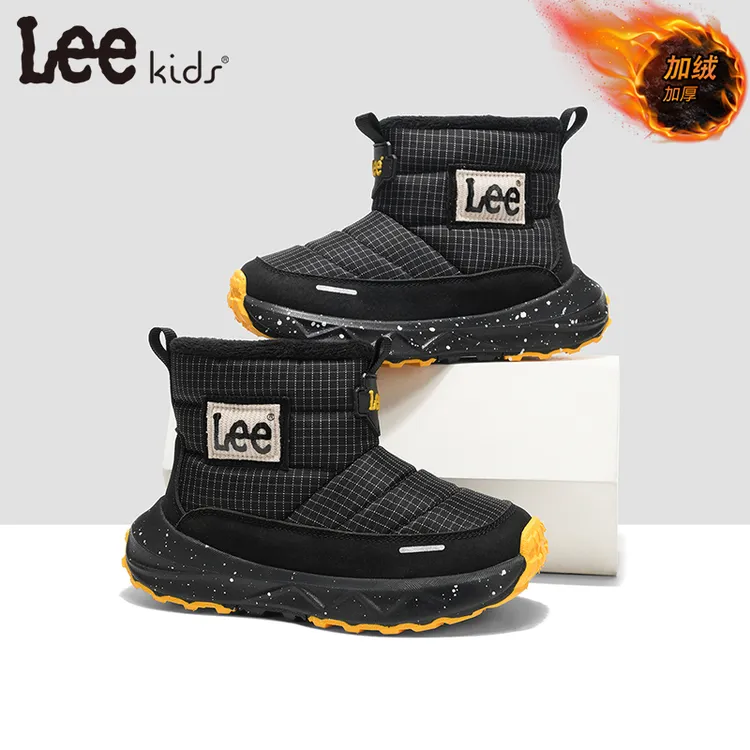 Leekids儿童棉鞋冬季加绒加厚女童鞋2025年专柜正品防滑男童鞋子商品图