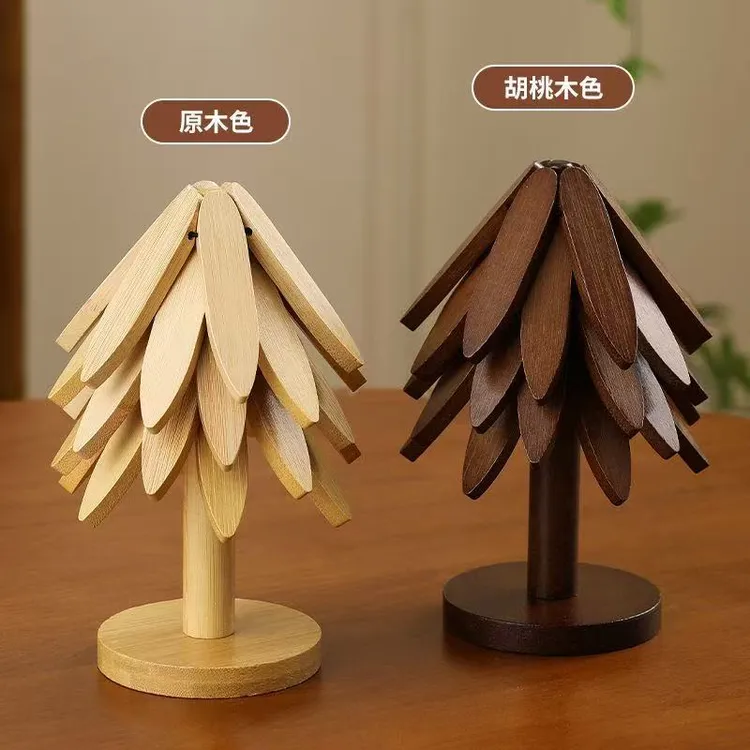 寄云一棵树隔热耐高温隔热垫餐垫防油污简约竹制素防烫碗垫创意