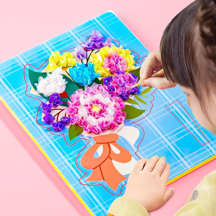 鲜花戳戳乐儿童手工diy网红款儿童玩具6-12岁爆款教师节礼物