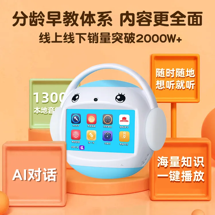 【2026新款WIFI升级版】名校堂R7S 儿童早教机器人幼儿启蒙益智玩具商品图