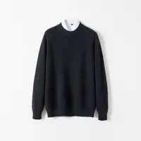 表哥绒情【男款】100山羊绒圆领套头菱形设计款秋上新羊绒衫-9027