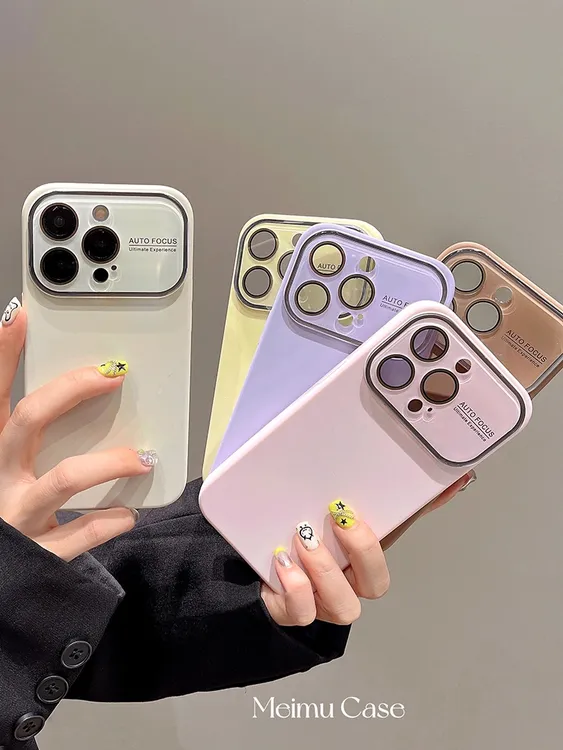 大视窗液态适用iPhone16苹果13纯色手机壳潮17promax全包15保护套