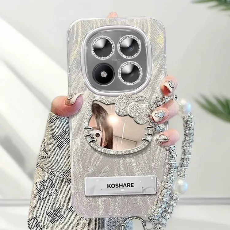 带镜头膜红米Note15Pro手机壳5GKT猫镜子小米Redminote15Pro羽纱