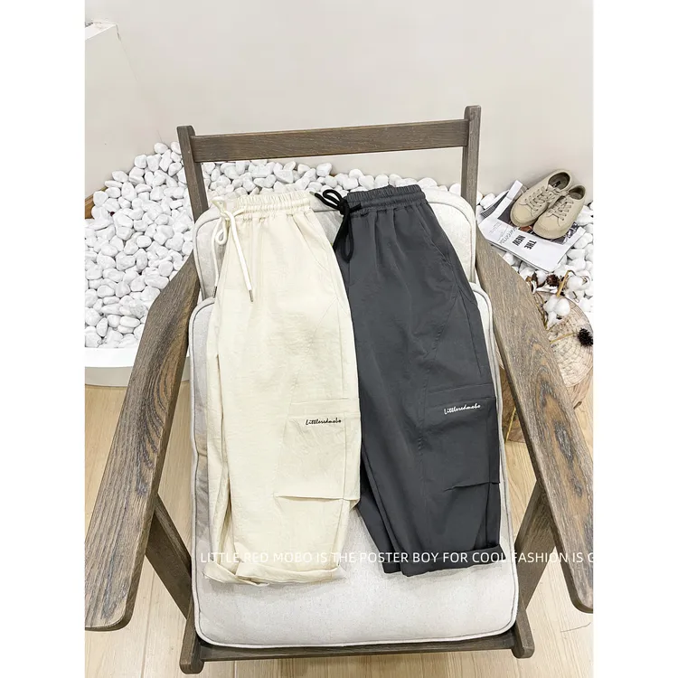 【现现】童装男童简约百搭裤子2025夏季新款儿童休闲裤MMK821832