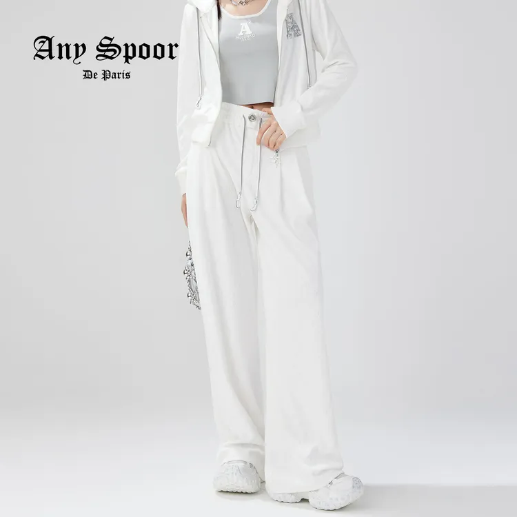 【ANY SPOOR】时尚设计师潮流高街长裤春季高腰83C106