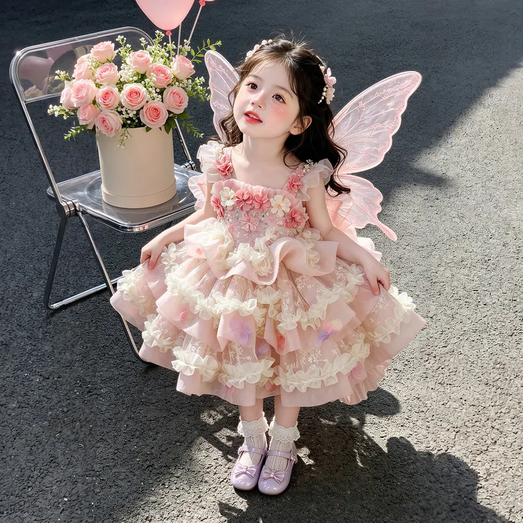 女童夏季连衣裙洛丽塔2026新款洋气漂亮女宝公主裙儿童超好看裙子