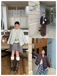 111大童亲子时尚休闲女士防水羽绒服外套-3008