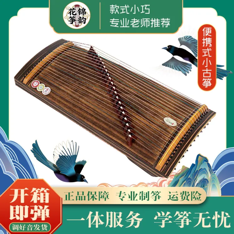 70厘米迷你古筝21弦便携复古考级演奏专业小古筝开箱即弹零基础