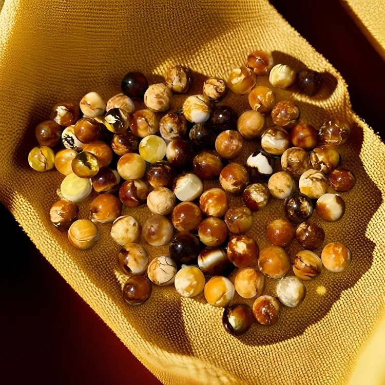 沁色琥珀蜜蜡圆珠先鉴后发 9mm-23mm多样性发货其一可做锁骨珠