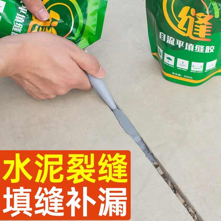 自流平填缝胶裂缝修补胶聚氨酯灌缝胶防水补漏商品图
