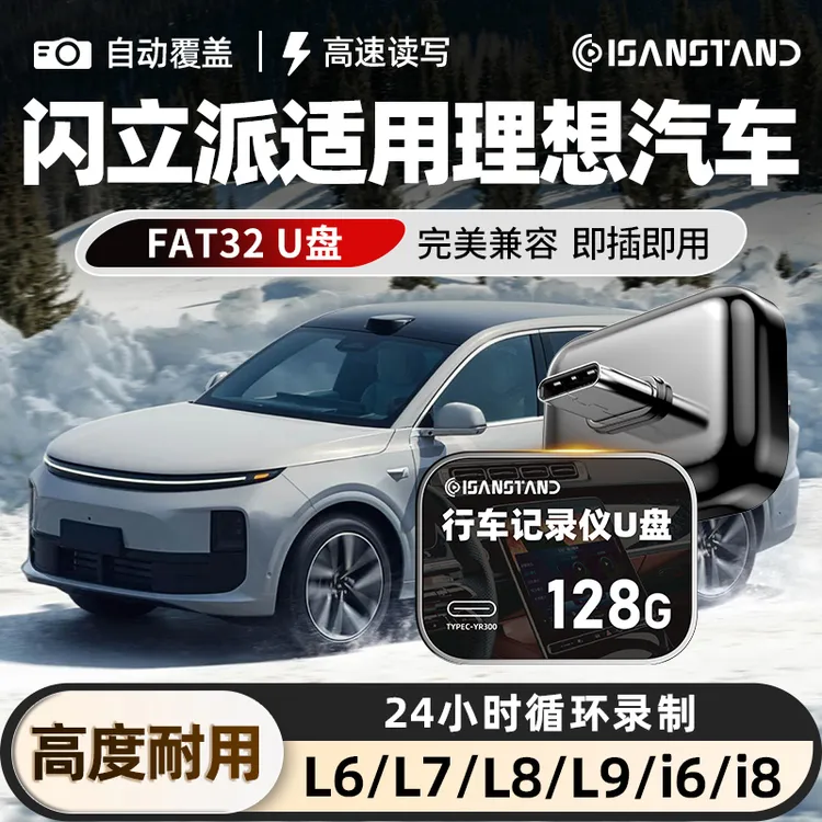 SanStand U盘适用于理想L6/L7/L8L9记录仪U盘哨兵模式Type-C优盘