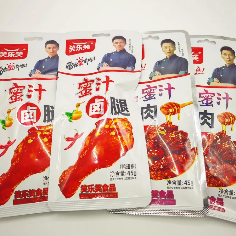 蜜汁香辣卤鸭翅根与小腿鸭腿即食速食休闲小零食