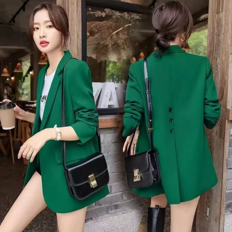 春秋新款洋气西装外套宽松百搭显瘦高端气质休闲西服西装外套女96