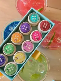 N GEL 夏日糖果系列琉璃胶日系罐装色胶小熊